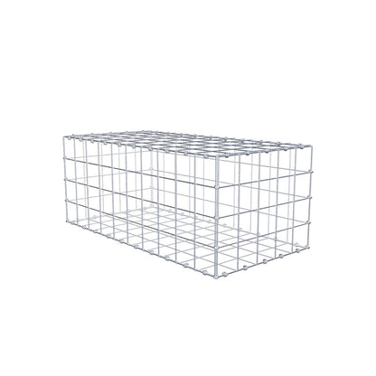 Gabion 100 cm x 40 cm x 50 cm (L x H x D), mesh size 10 x 10 cm, spiral ring