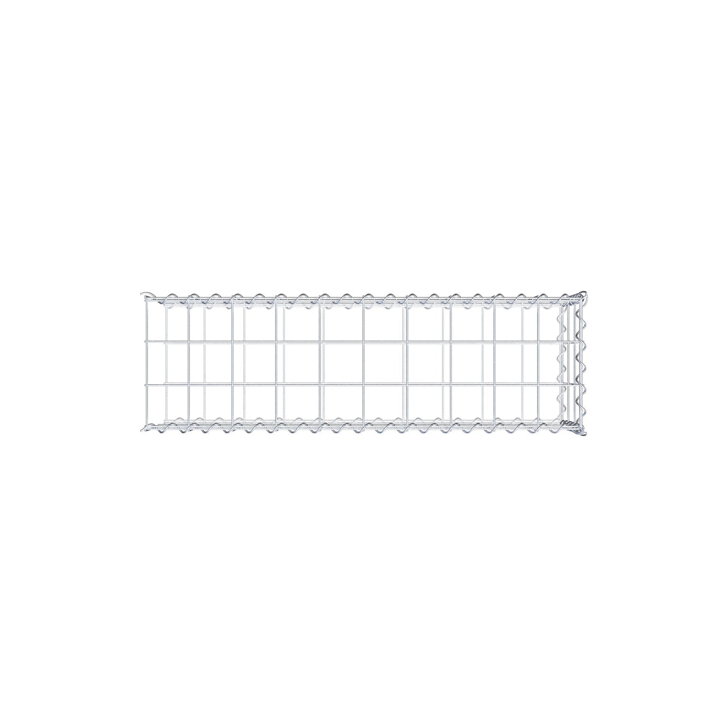 Add-on schanskorf type 2 100 cm x 30 cm x 30 cm (L x H x D), maaswijdte 10 cm x 10 cm, spiraal