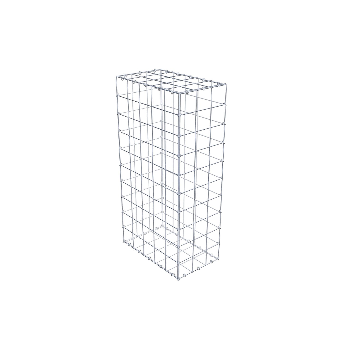 Gabião 100 cm x 50 cm x 30 cm (C x A x P), malhagem 10 cm x 10 cm, anel C