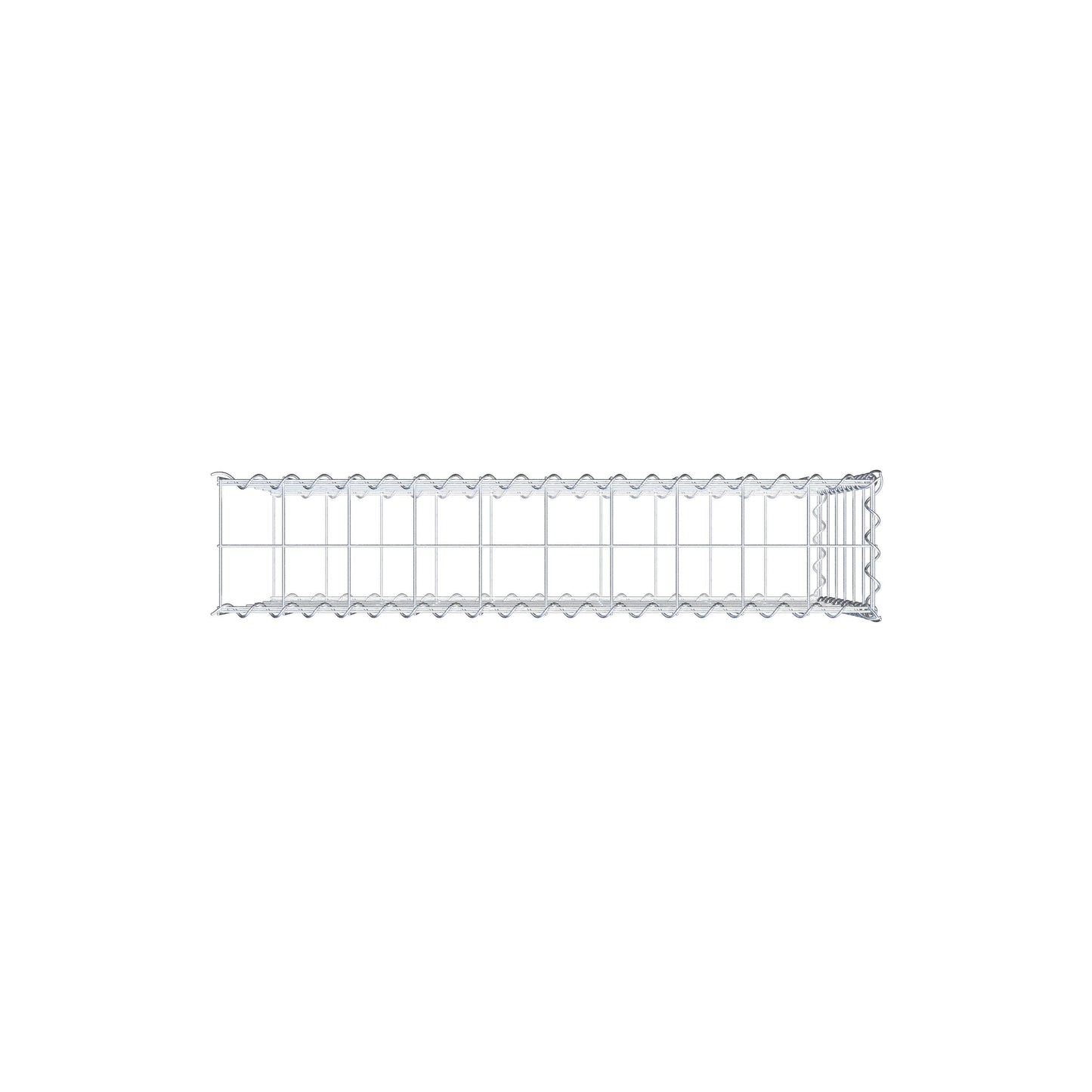 Add-on schanskorf type 2 100 cm x 60 cm x 20 cm (L x H x D), maaswijdte 10 cm x 10 cm, spiraal