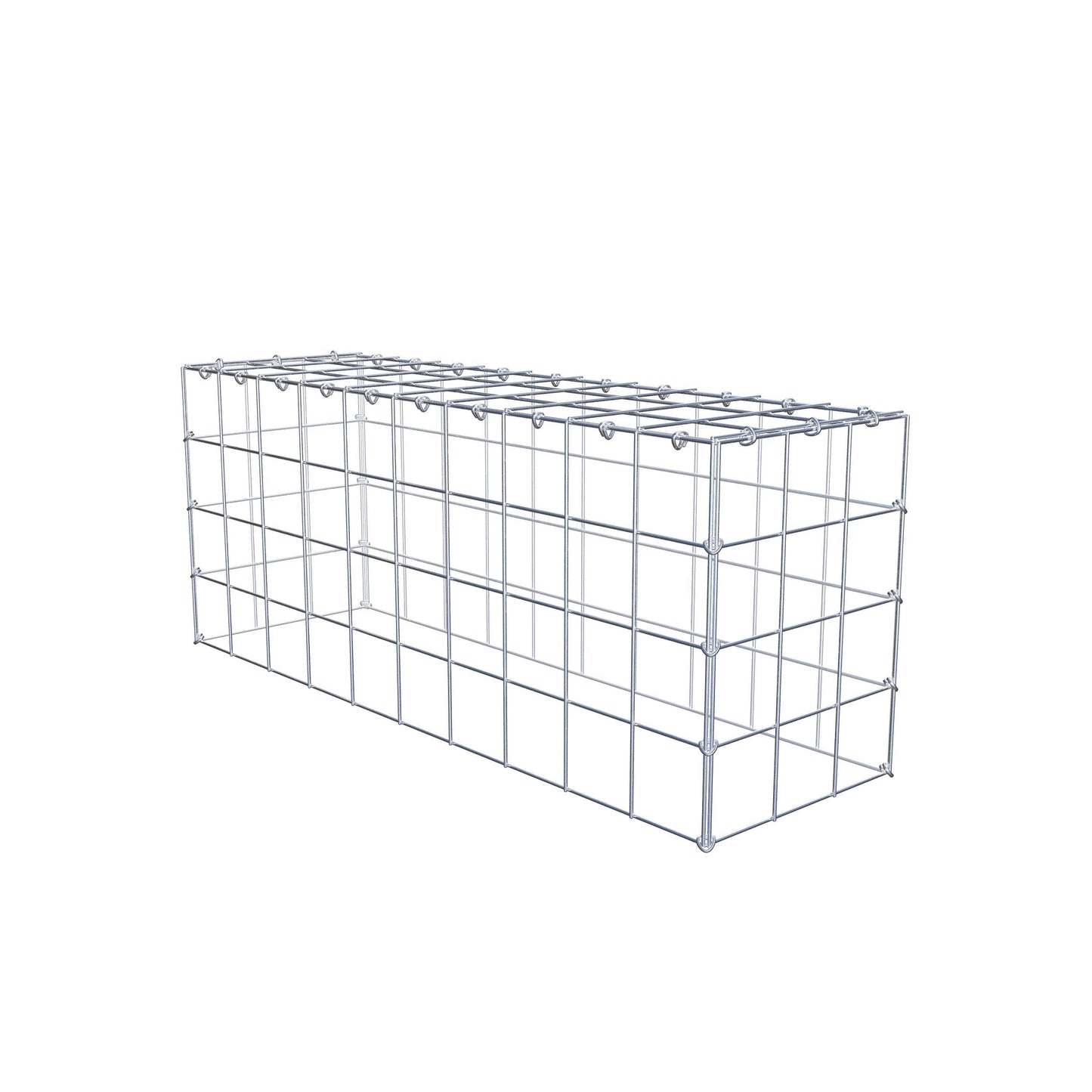 Gavión complementario de tipo 3 100 cm x 40 cm x 30 cm (L x A x P), malla 10 cm x 10 cm, anillo en C