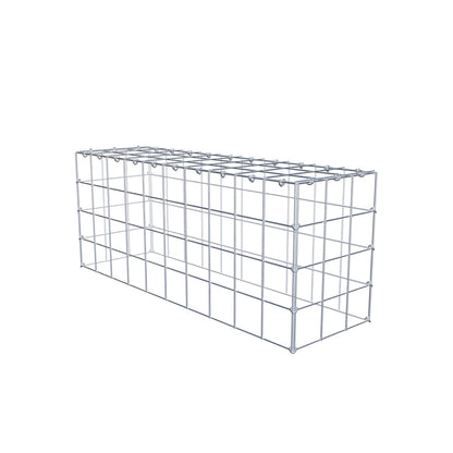 Gavión complementario de tipo 3 100 cm x 40 cm x 30 cm (L x A x P), malla 10 cm x 10 cm, anillo en C