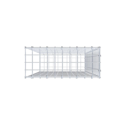 Gabbione fissabile tipo 2 100 cm x 50 cm x 20 cm (L x H x P), maglia 5 cm x 5 cm, anello a C