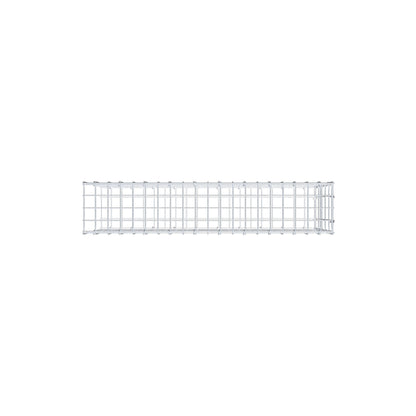 Opzetpaal type 2 100 cm x 50 cm x 20 cm, maaswijdte 5 cm x 10 cm, C-ring