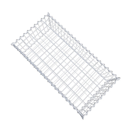 Gabion 100 cm x 30 cm x 50 cm (L x H x D), maskestørrelse 5 cm x 10 cm, spiral
