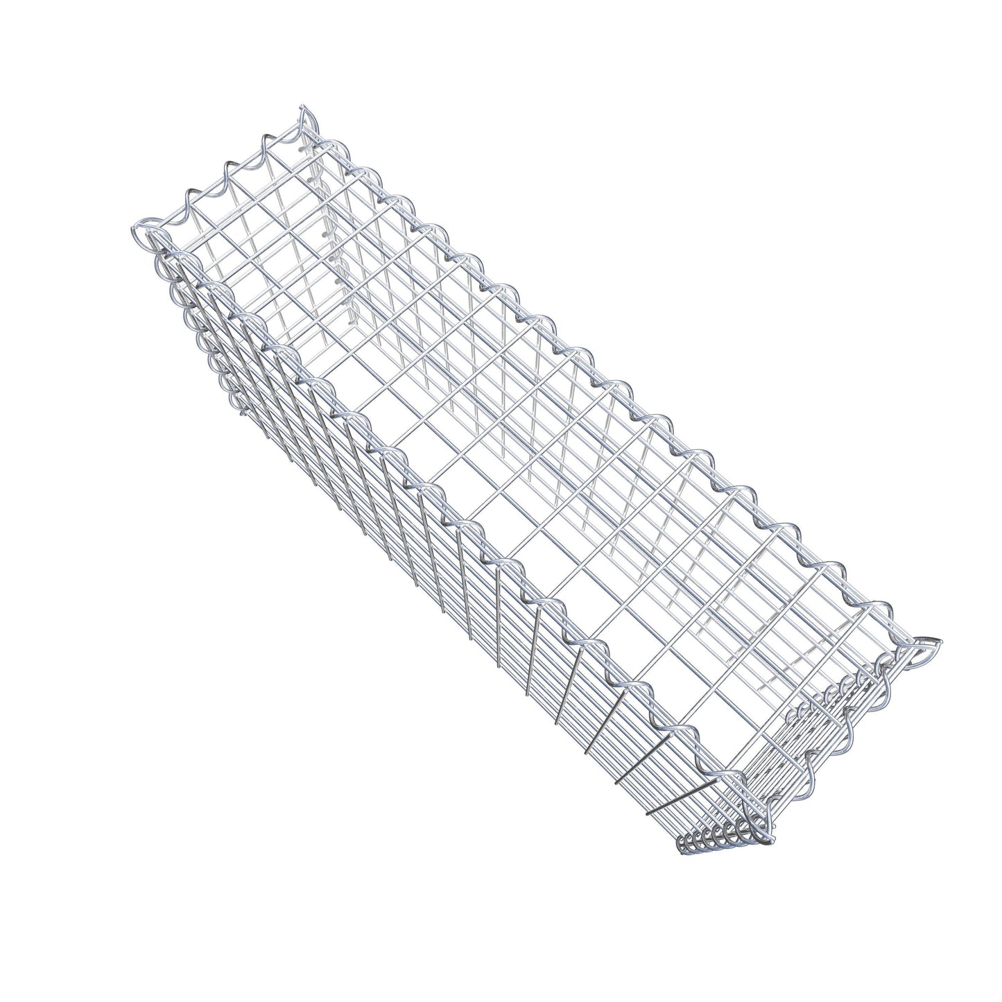 Add-on schanskorf type 3 80 cm x 40 cm x 20 cm (L x H x D), maaswijdte 5 cm x 5 cm, spiraalvormig