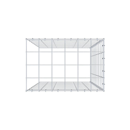 Type 4 oplegkorf 100 cm x 60 cm x 40 cm (L x H x D), maaswijdte 10 cm x 10 cm, C-ring