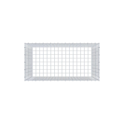 Type 3 oplegkorf 100 cm x 80 cm x 50 cm (L x H x D), maaswijdte 5 cm x 5 cm, C-ring