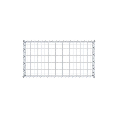 Add-on schanskorf type 3 100 cm x 20 cm x 50 cm (L x H x D), maaswijdte 5 cm x 5 cm, spiraalvormig