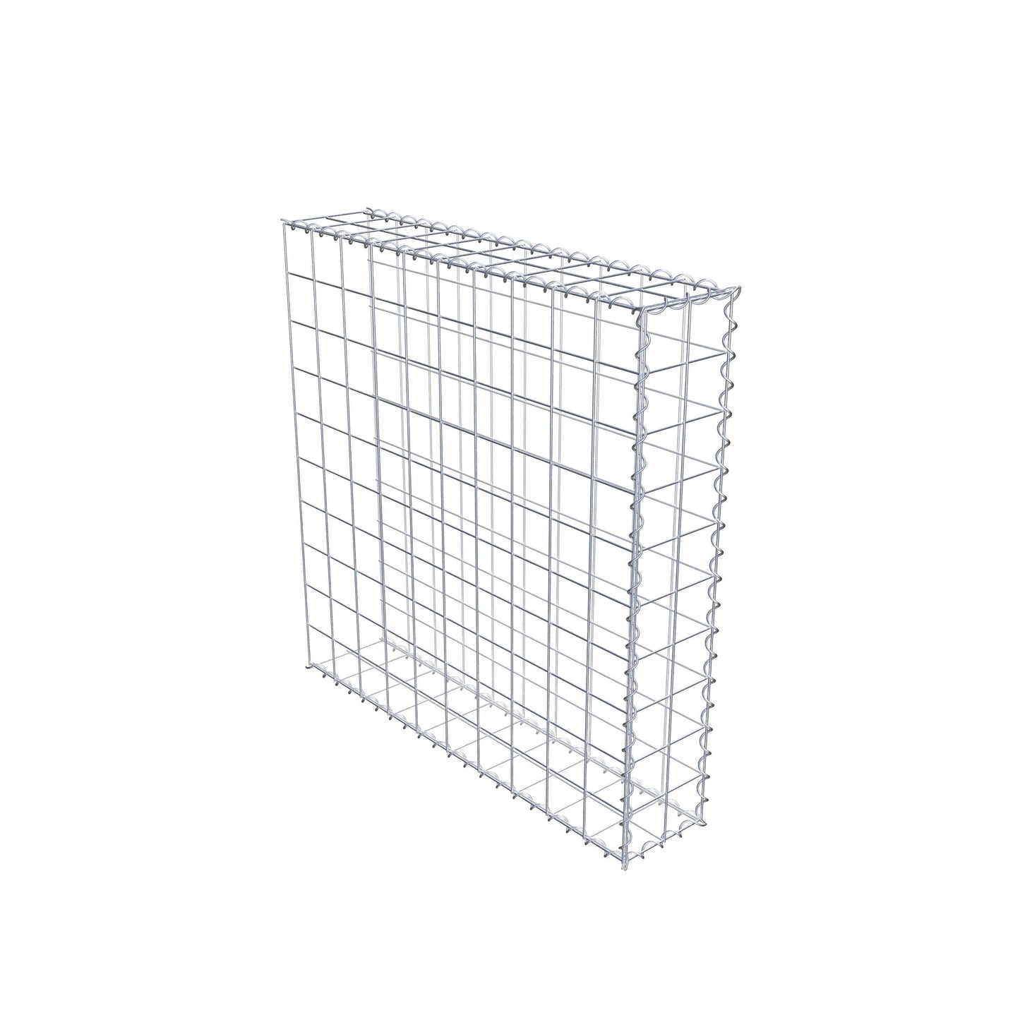 Gabbione aggiuntivo tipo 2 100 cm x 100 cm x 20 cm (L x H x P), maglia 10 cm x 10 cm, a spirale