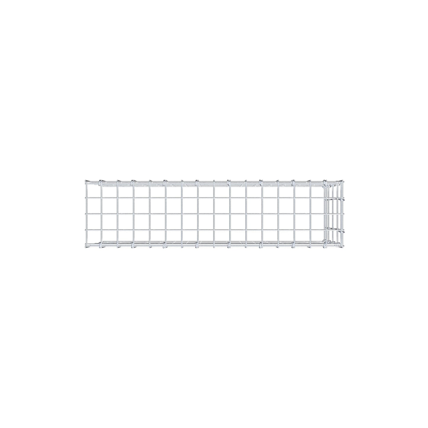 Toegevoegde pool type 4 80 cm x 40 cm x 20 cm (L x H x D), maaswijdte 5 cm x 10 cm, C-ring