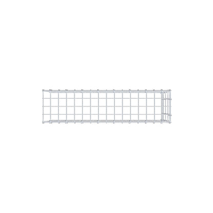 Toegevoegde pool type 4 80 cm x 40 cm x 20 cm (L x H x D), maaswijdte 5 cm x 10 cm, C-ring
