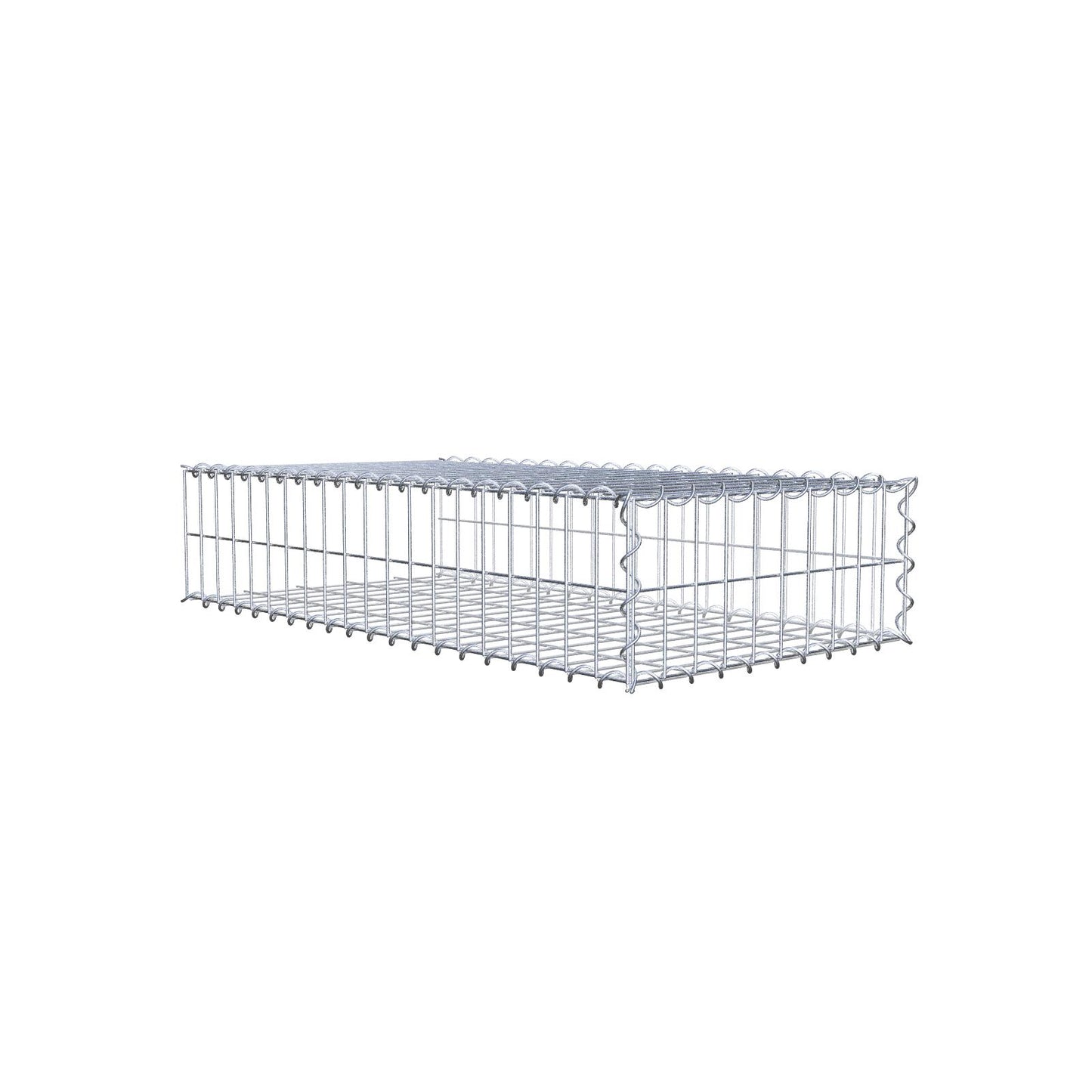 Aangegroeide schanskorf type 2 100 cm x 20 cm x 50 cm (L x H x D), maaswijdte 5 cm x 10 cm, spiraal