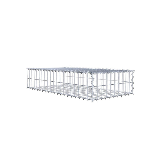 Anbaugabione Typ 2 100 cm x 20 cm x 50 cm (L x H x T), Maschenweite 5 cm x 10 cm, Spirale