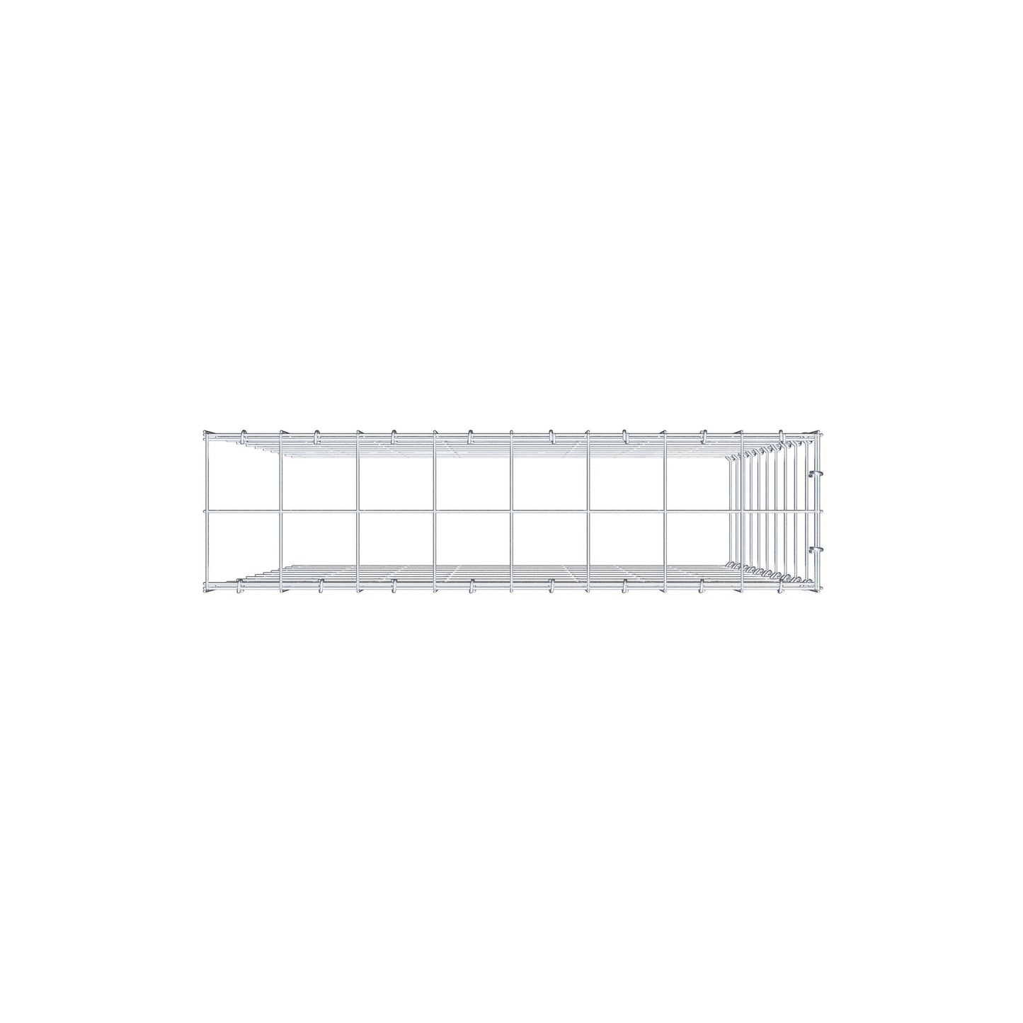 Add-on schanskorf type 4 100 cm x 80 cm x 20 cm (L x H x D), maaswijdte 10 cm x 10 cm, C-ring