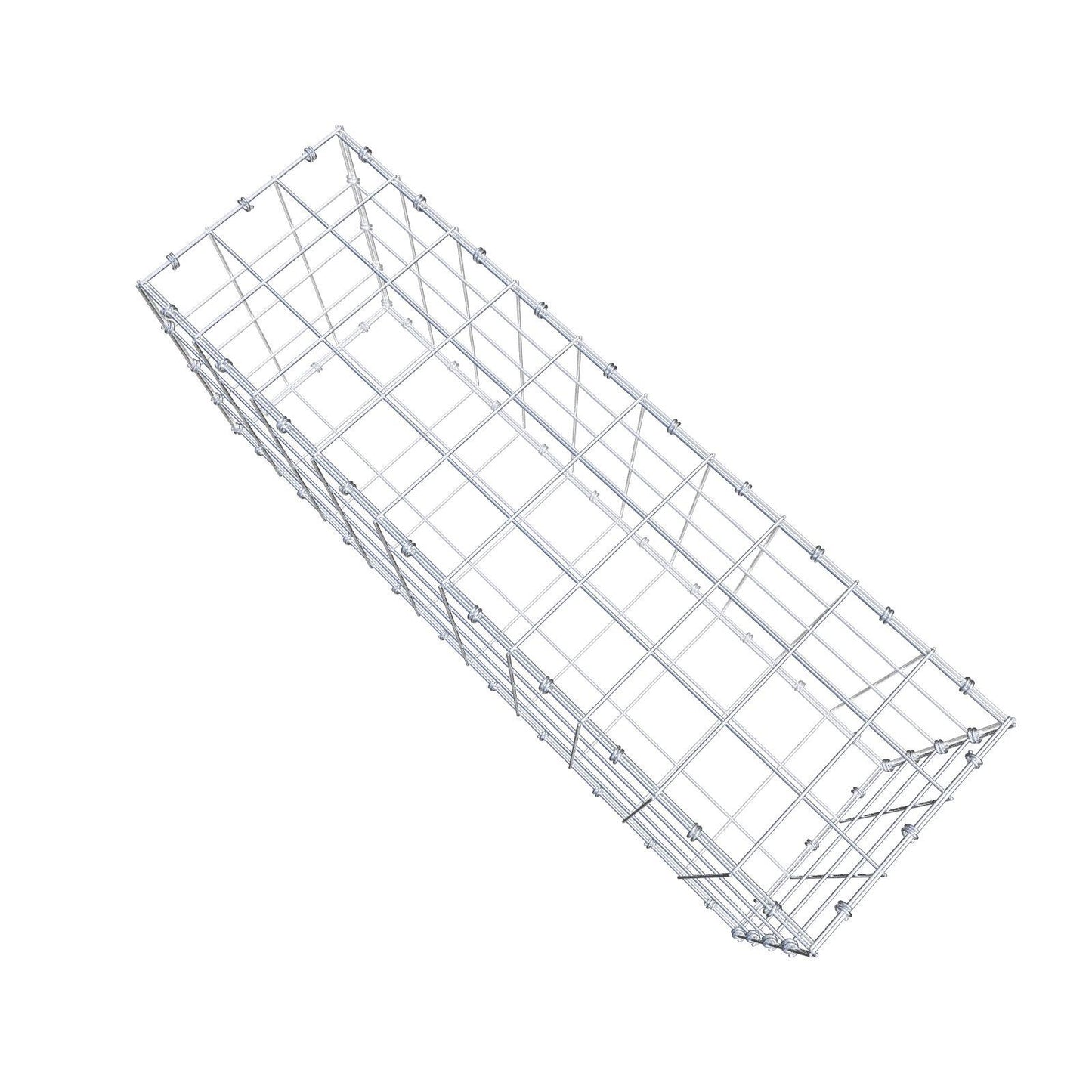 Schanskorf 100 cm x 40 cm x 30 cm (L x H x D), maaswijdte 10 x 10 cm, spiraalring