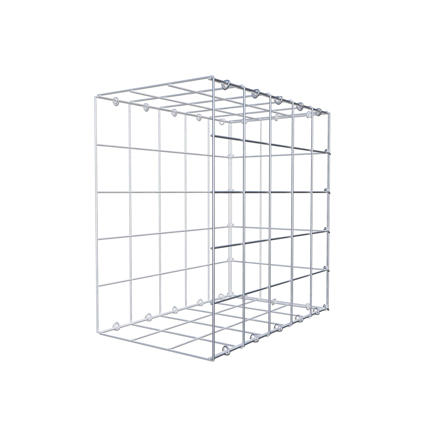 Anbaugabione Typ 2 50 cm x 50 cm x 30 cm (L x H x T), Maschenweite 10 cm x 10 cm, C-Ring