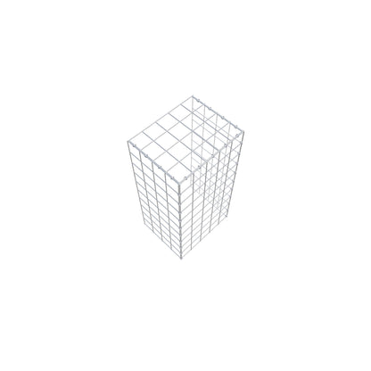Opzetpaal type 4 100 cm x 40 cm x 50 cm (L x H x D), maaswijdte 10 cm x 10 cm, C-ring