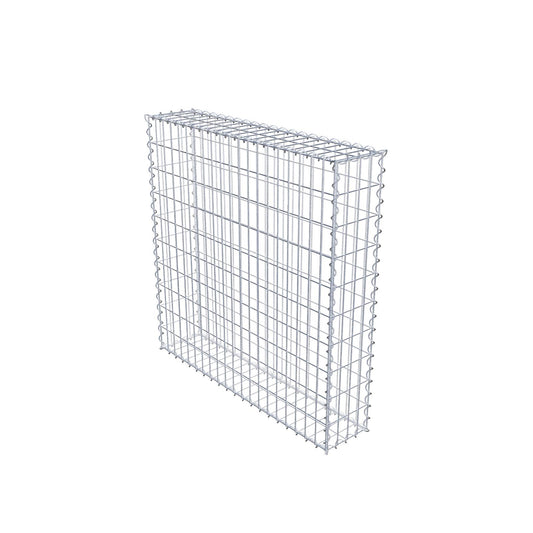 Gabbione 100 cm x 100 cm x 20 cm (L x H x P), maglia 5 cm x 10 cm, spirale