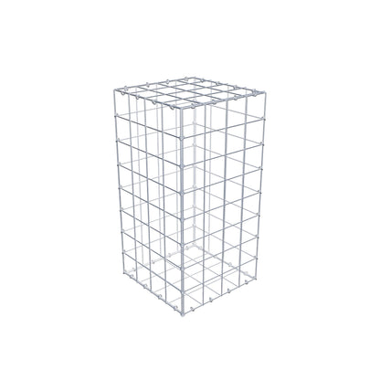 Schanskorf 80 cm x 40 cm x 40 cm (L x H x D), maaswijdte 10 cm x 10 cm, C-ring