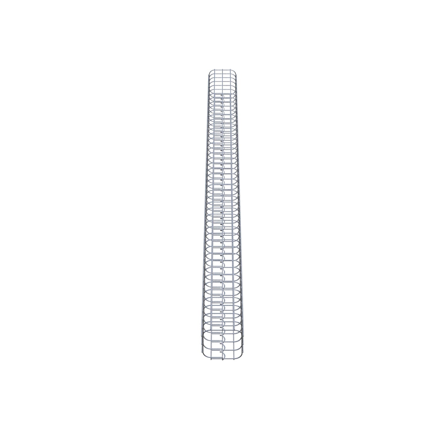 Gabionpelare kvadrat 17 cm x 17 cm, 230 cm höjd, MW 5 cm x 5 cm