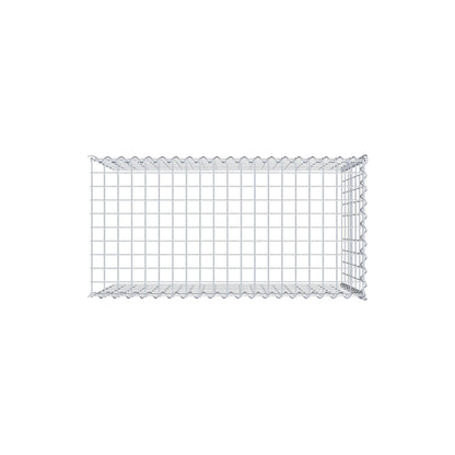 Add-on schanskorf type 4 100 cm x 60 cm x 50 cm (L x H x D), maaswijdte 5 cm x 10 cm, spiraalvormig