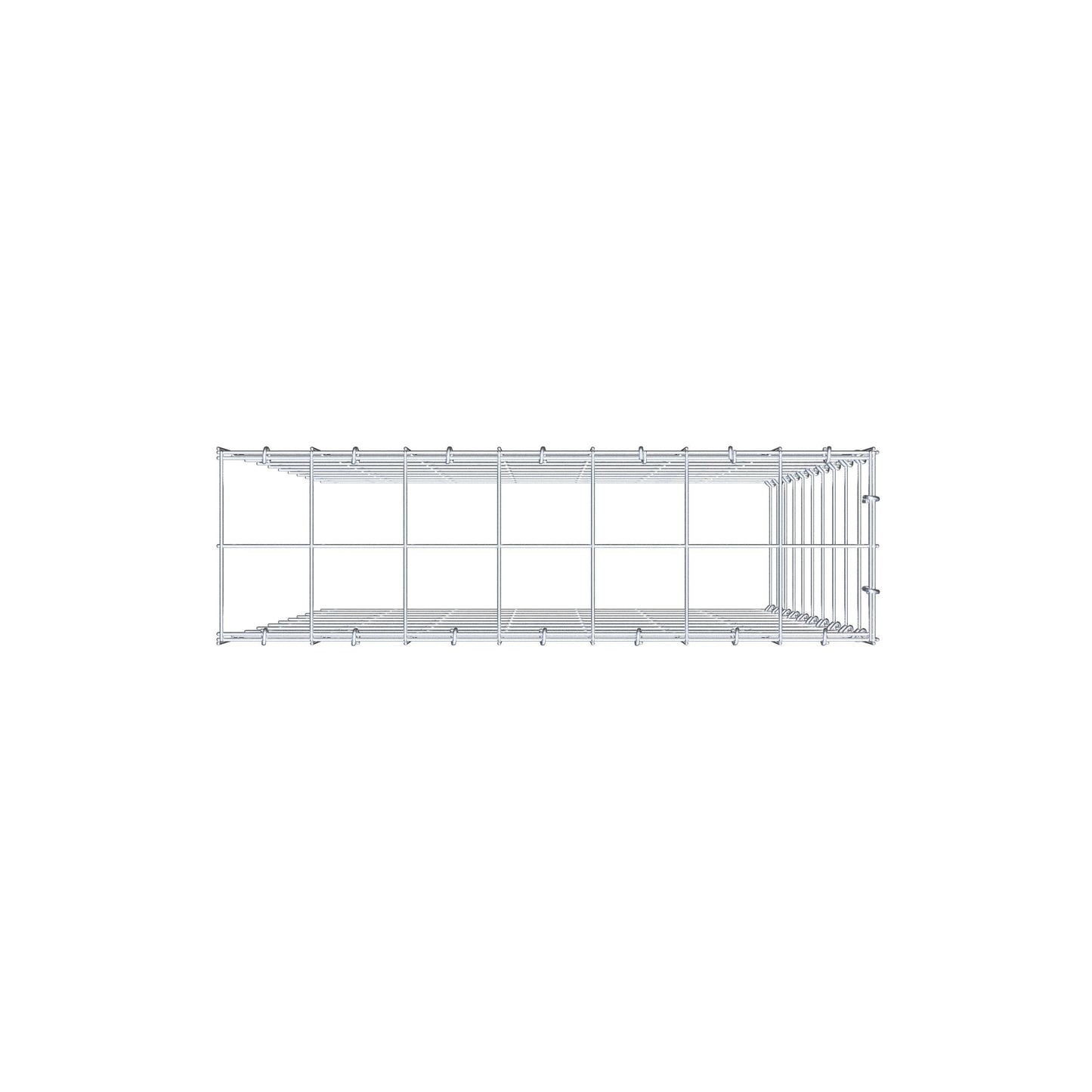 Anbaugabione Typ 4 100 cm x 70 cm x 20 cm (L x H x T), Maschenweite 10 cm x 10 cm, C-Ring