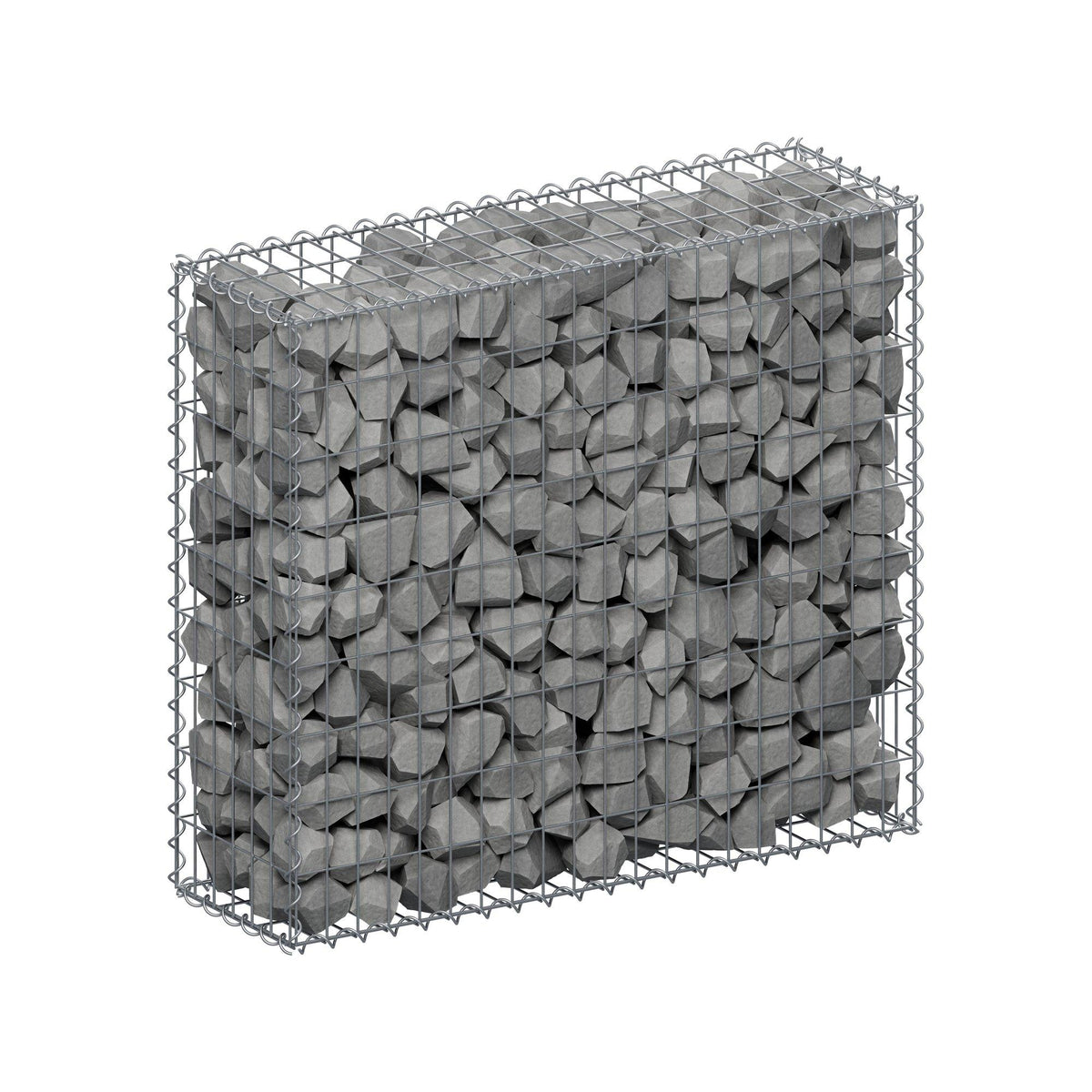 Gabion 100 cm x 90 cm x 30 cm (L x H x D), maskstorlek 5 cm x 10 cm, spiral