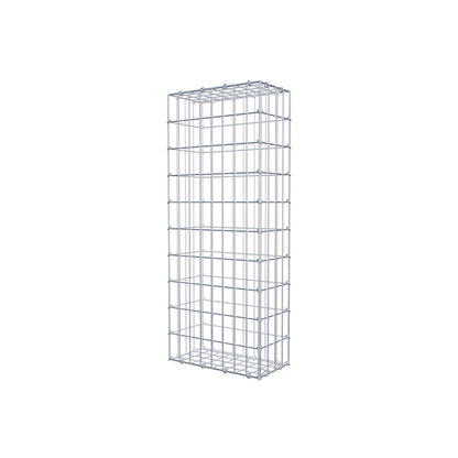 Gabião 100 cm x 20 cm x 40 cm (C x A x P), malhagem 5 cm x 10 cm, anel C