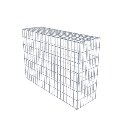 Mounted gabion type 3 100 cm x 70 cm x 30 cm (L x H x D), mesh size 5 cm x 10 cm, C-ring