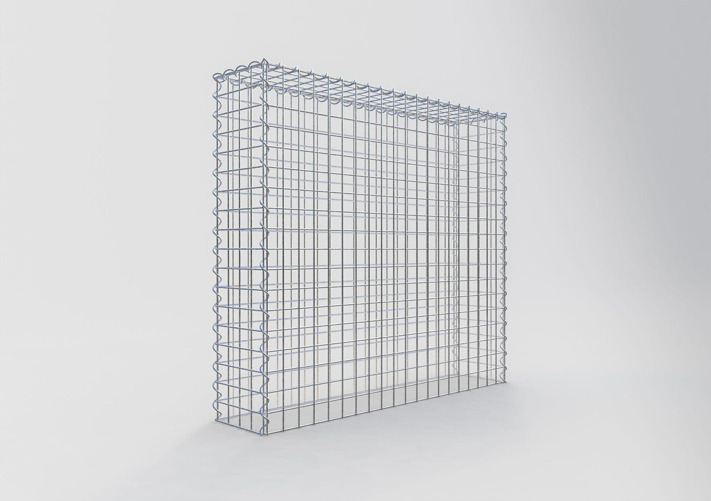 Extra gabion typ 3 100 cm x 90 cm x 20 cm (L x H x D), maskstorlek 5 cm x 5 cm, spiral