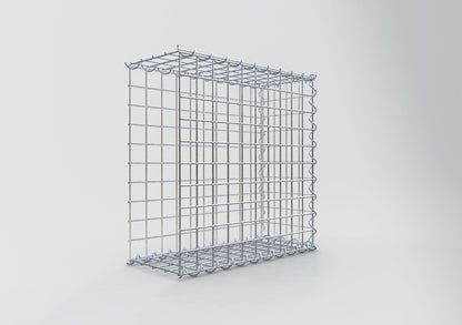 Gabion rapporté type 2 50 cm x 50 cm x 20 cm (L x H x P), mailles 5 cm x 5 cm, spirale