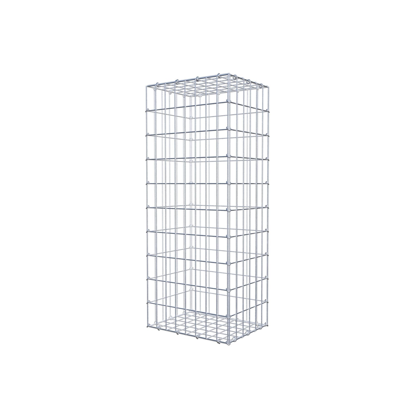 Gabião 100 cm x 30 cm x 40 cm (C x A x P), malhagem 5 cm x 10 cm, anel C
