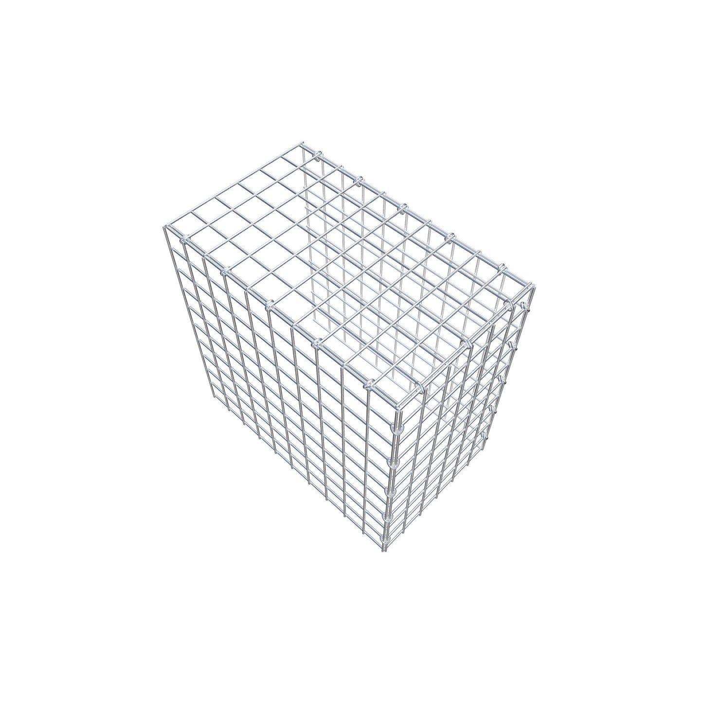 Gabião Tipo 4 50 cm x 50 cm x 30 cm (C x A x P), malhagem 5 cm x 5 cm, anel C