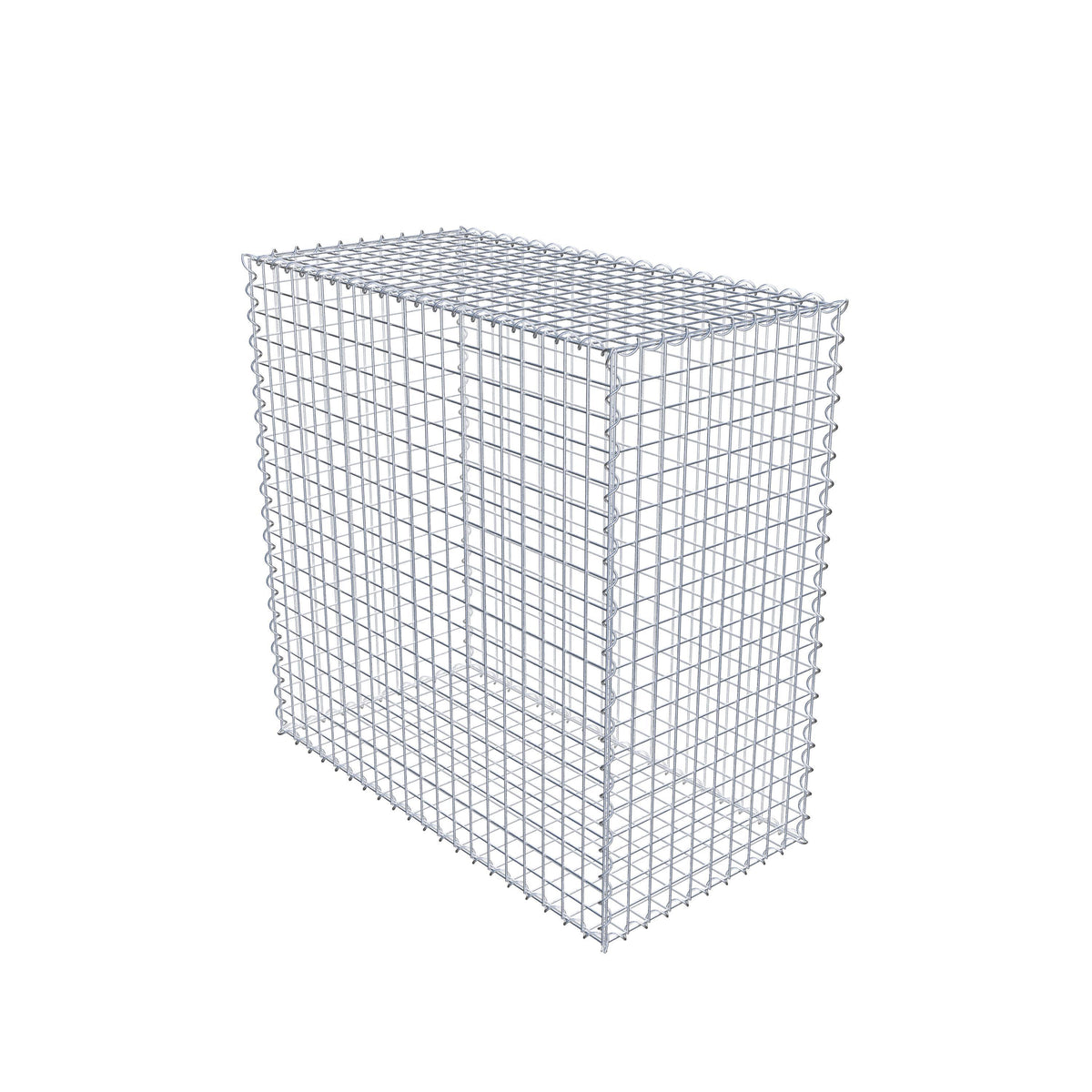 Gabion 100 cm x 100 cm x 50 cm (L x H x D), maskstorlek 5 cm x 5 cm, spiral