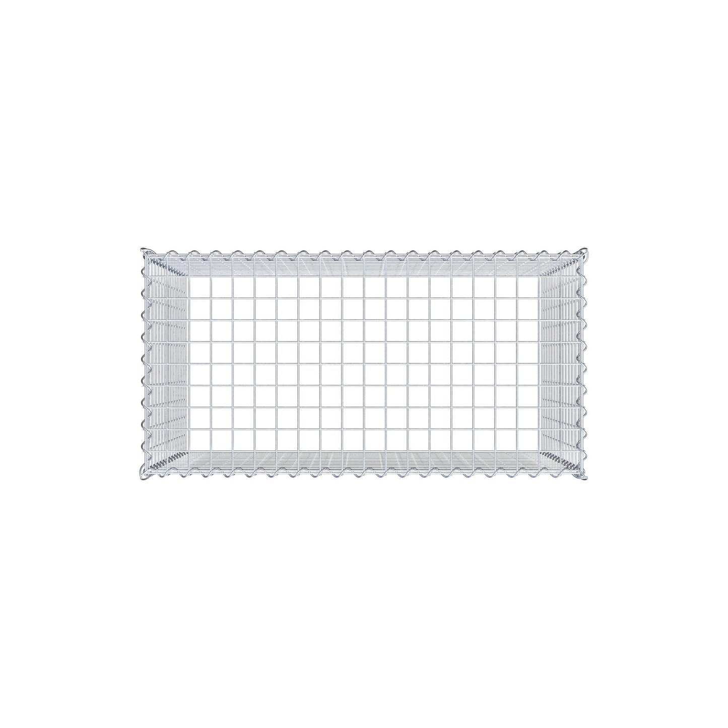 Gabião Tipo 3 100 cm x 70 cm x 50 cm (C x A x P), malhagem 5 cm x 5 cm, espiral