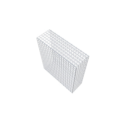Monteret gabion type 2 100 cm x 90 cm x 30 cm (L x H x D), maskestørrelse 5 cm x 5 cm, C-ring