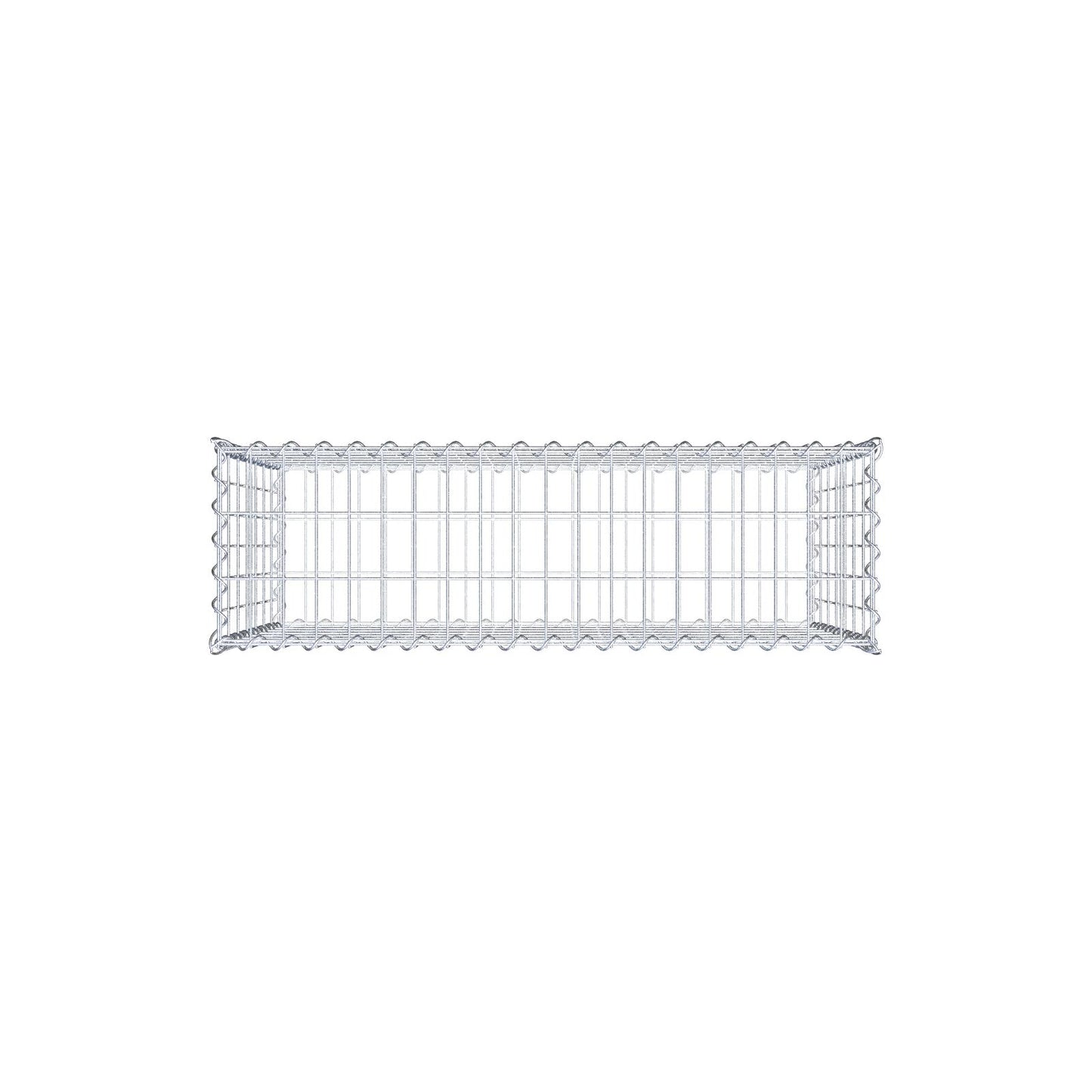 Gabbione 100 cm x 70 cm x 30 cm (L x H x P), maglia 5 cm x 10 cm, spirale