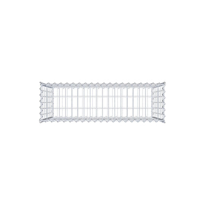 Gabbione 100 cm x 70 cm x 30 cm (L x H x P), maglia 5 cm x 10 cm, spirale