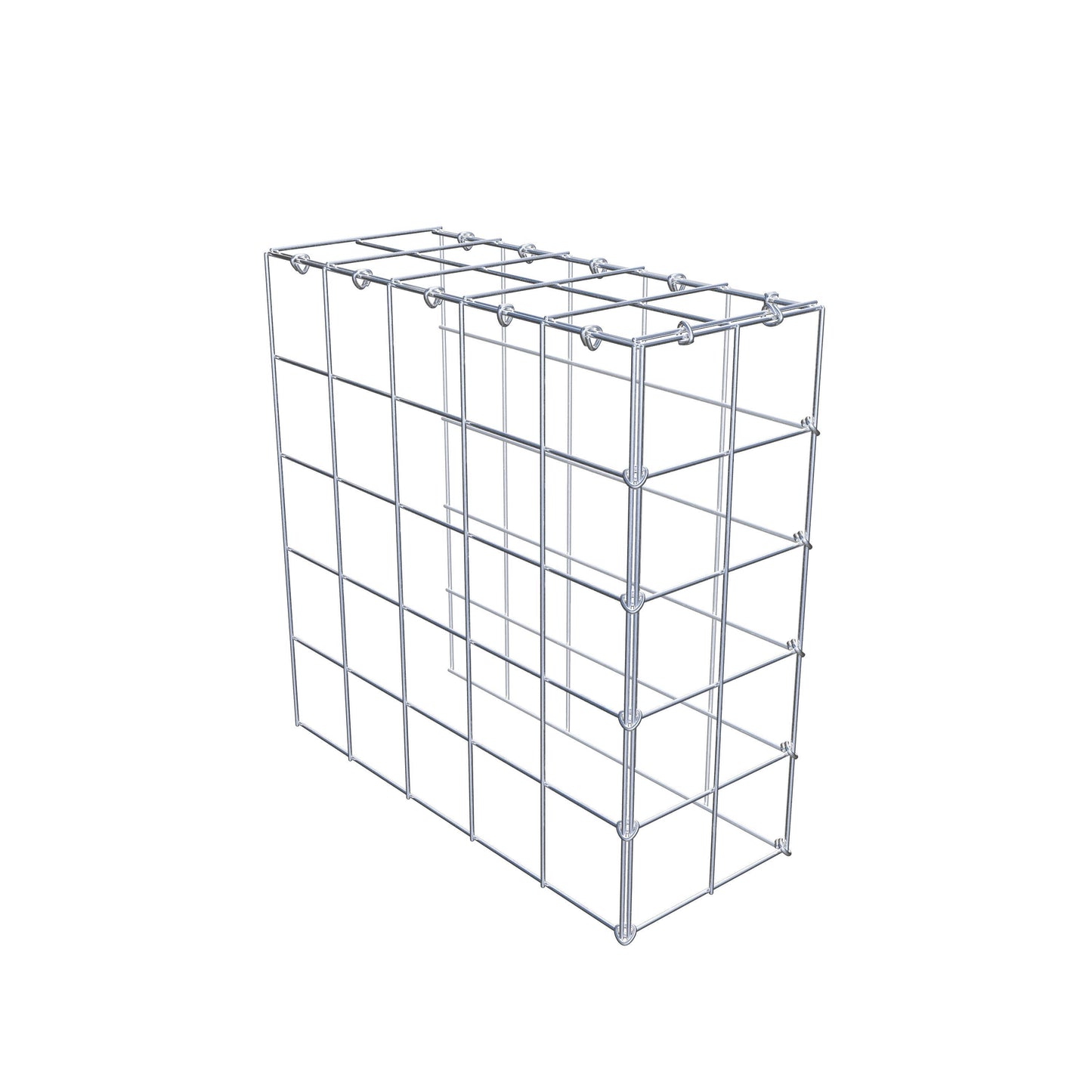 Anbaugabione Typ 4 50 cm x 50 cm x 20 cm (L x H x T), Maschenweite 10 cm x 10 cm, C-Ring