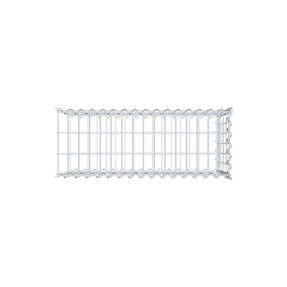 Add-on schanskorf type 2 80 cm x 40 cm x 30 cm (L x H x D), maaswijdte 5 cm x 10 cm, spiraalvormig