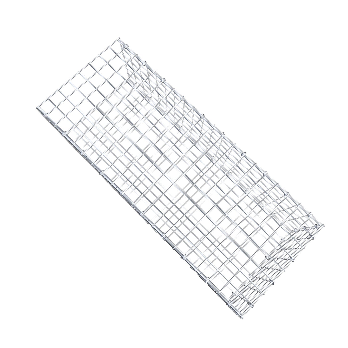 Type 2 oplegkorf 100 cm x 30 cm x 40 cm (L x H x D), maaswijdte 5 cm x 5 cm, C-ring