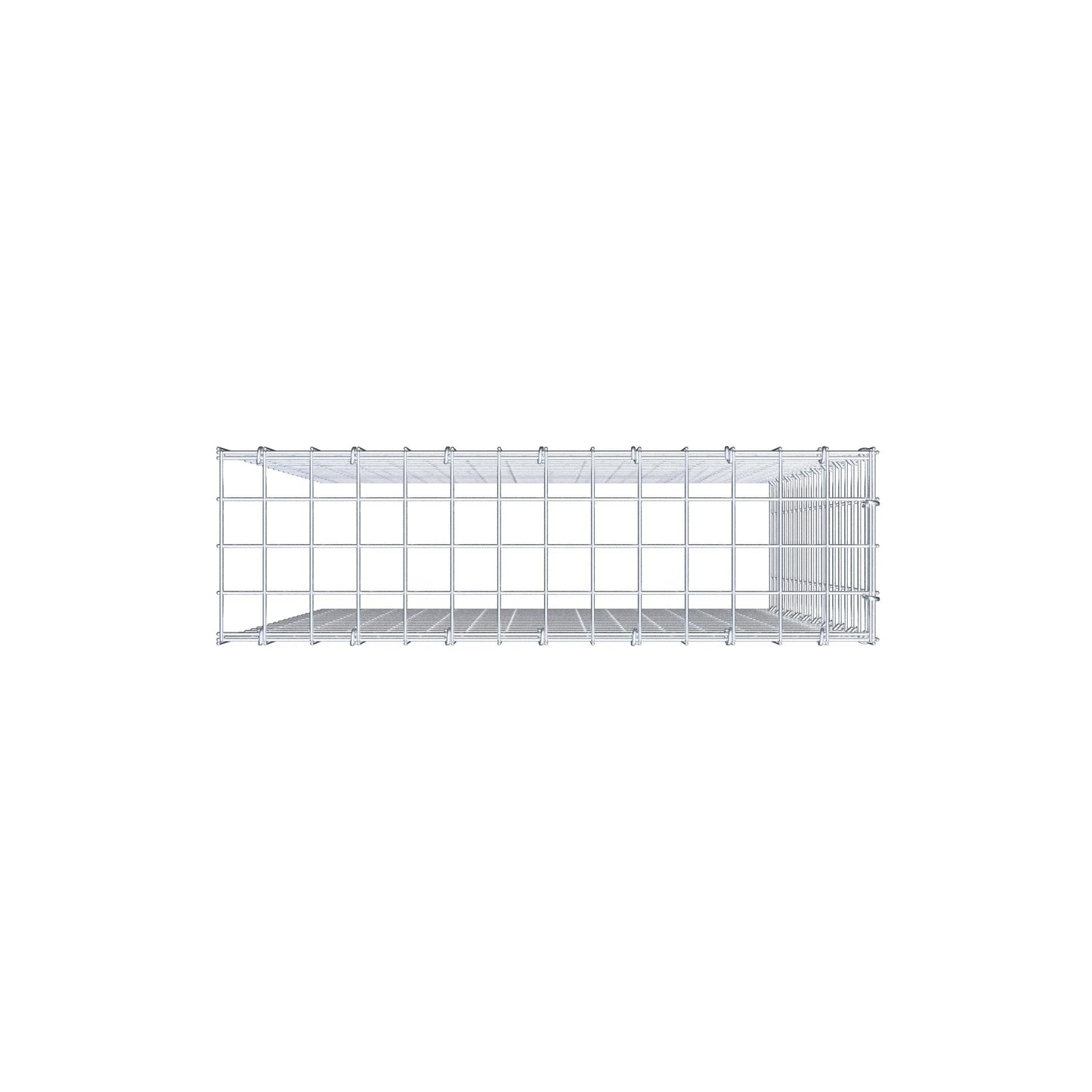 Gabião Tipo 4 100 cm x 70 cm x 20 cm (C x A x P), malhagem 5 cm x 5 cm, anel C