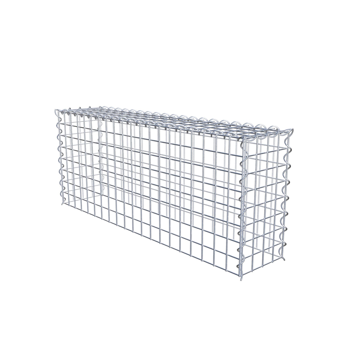 Gavión complementario tipo 3 100 cm x 40 cm x 20 cm (L x A x P), malla 5 cm x 5 cm, espiral