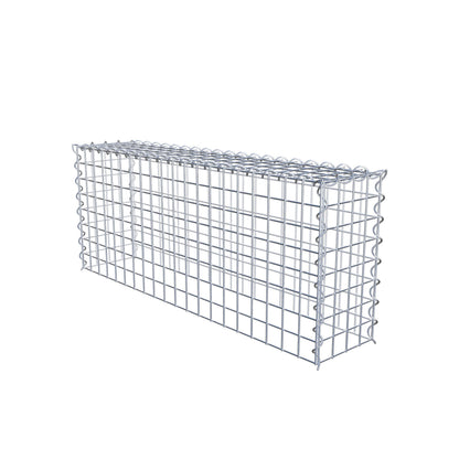 Gavión complementario tipo 3 100 cm x 40 cm x 20 cm (L x A x P), malla 5 cm x 5 cm, espiral