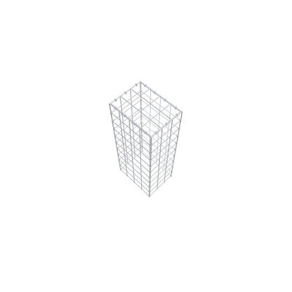 Gavión complementario de tipo 3 100 cm x 40 cm x 30 cm (L x A x P), malla 10 cm x 10 cm, anillo en C