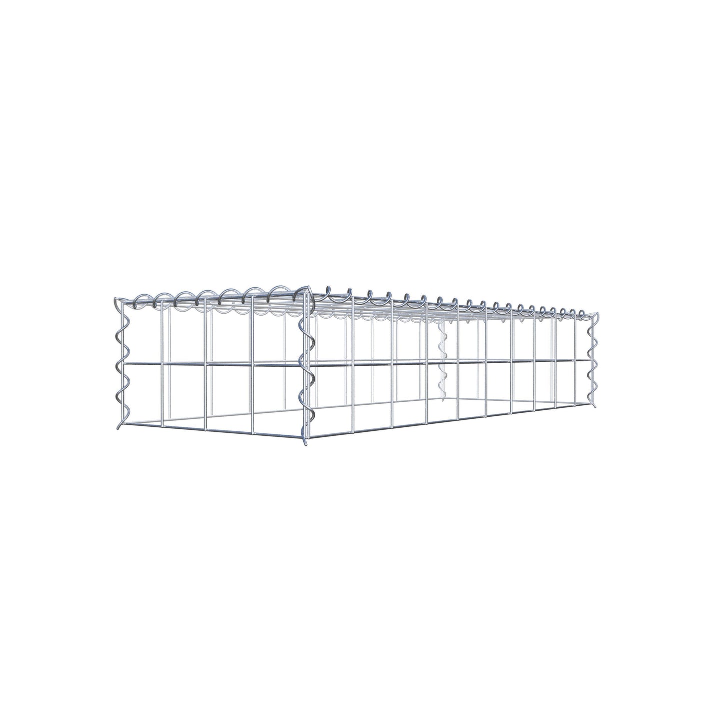 Add-on schanskorf type 3 100 cm x 20 cm x 40 cm (L x H x D), maaswijdte 10 cm x 10 cm, spiraal