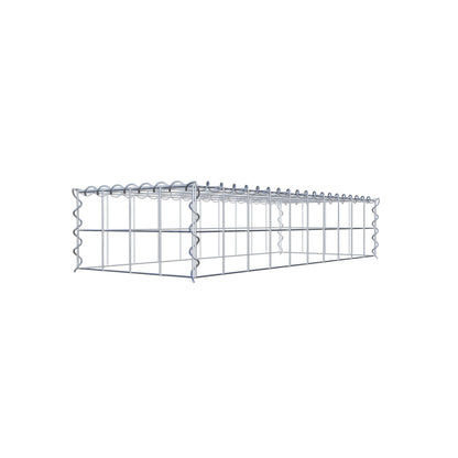 Add-on schanskorf type 3 100 cm x 20 cm x 40 cm (L x H x D), maaswijdte 10 cm x 10 cm, spiraal