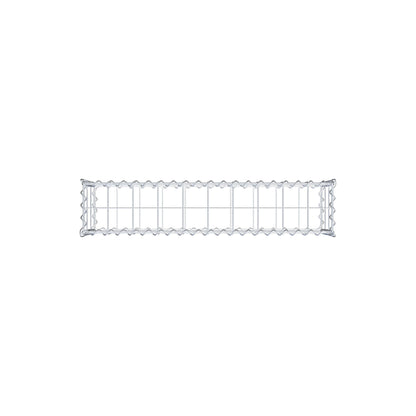 Gabion 100 cm x 30 cm x 20 cm (L x H x D), maskestørrelse 10 cm x 10 cm, spiral