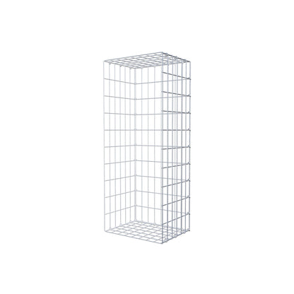Mounted gabion type 2 100 cm x 30 cm x 40 cm, mesh size 5 cm x 10 cm, C-ring